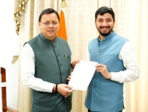 मुख्यमंत्री को पत्र देकर मसूरी की समस्याओं के समाधान की मांग की