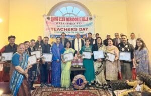 लायंस क्लब मसूरी हिल्स द्वारा शिक्षक सम्मान समारोह का आयोजन, 12 शिक्षक सम्मानित 
